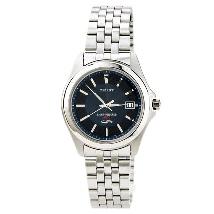 Orient PVD09002D Men's Blue Dial Solar Cell Energy Stainless Steel Watch ,