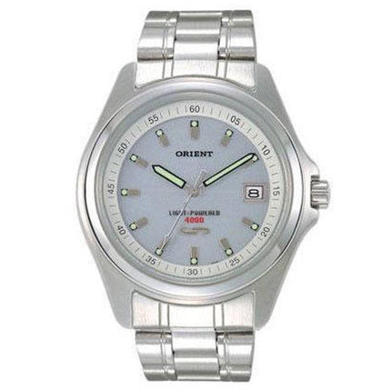 Orient PVD09003W Men's Grey Dial Solar Cell Energy Stainless Steel Watch ,