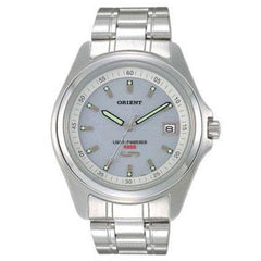 Orient PVD09003W Men's Grey Dial Solar Cell Energy Stainless Steel Watch