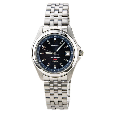 Orient PVD09004D Men's Solar Cell Energy Stainless Steel Blue Dial Watch ,