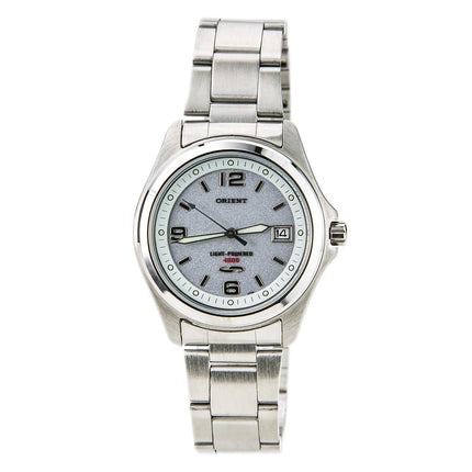 Orient PVD09005W Men's Solar Cell Energy Stainless Steel Grey Dial Watch ,