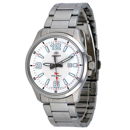 Orient UNE1006W Men's SP White Dial Stainless Steel Bracelet Watch ,