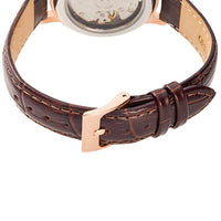 Orient Women's Quartz Watch - Rose Gold Tone Case Brown Leather Strap | RA-AC0010S00C ,