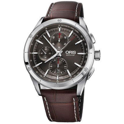 Oris Men's Automatic Watch - Artix GT Chronograph Brown Strap | 01 774 7750 4153LS ,