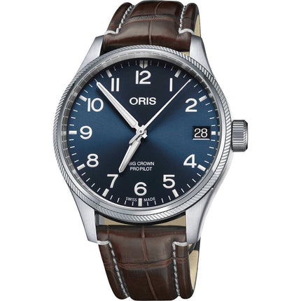 Oris Men's Automatic Watch - Big Crown Propilot Blue Dial Strap | 01 751 7697 4065LS ,