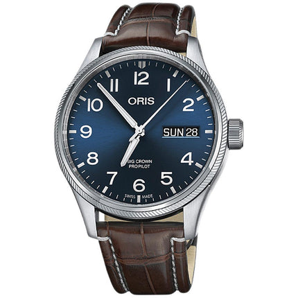 Oris Men's Automatic Watch - Big Crown Propilot Brown Strap | 01 752 7698 4065LS ,