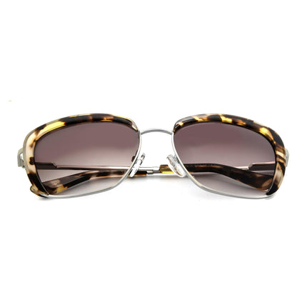 Oscar De La Renta Acetate Silver & Brown Cat Eye Sunglasses SSC4040CEI-045 ,