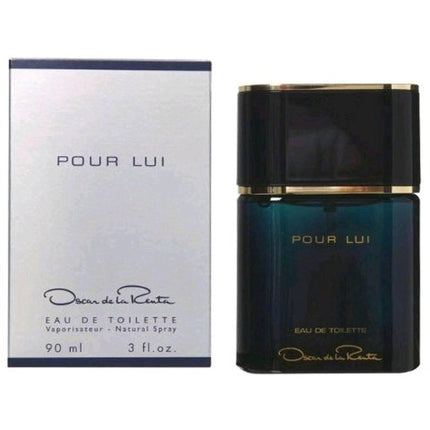 Oscar De La Renta Men's EDT Spray - Oscar Pour Lui Leather Fragrance, 3 oz ,