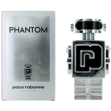 Paco Rabanne Men Eau De Toilette Spray - Phantom Robot Shaped Bottle, 3.4 oz ,