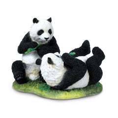 Pandas Playing Sculpture