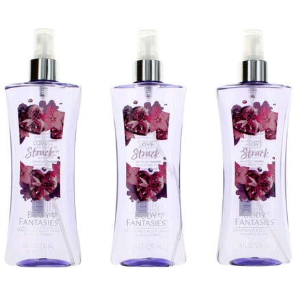 Parfums De Coeur Women's Fragrance Body Spray - Love Struck, 3 x 8 oz ,