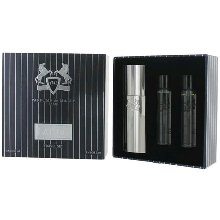 Parfums de Marly Men's 3 Piece Travel Set - Layton Oriental Floral Fragrance ,