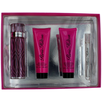 Paris Hilton Women's 4 Piece Gift Set with Travel Spray ,