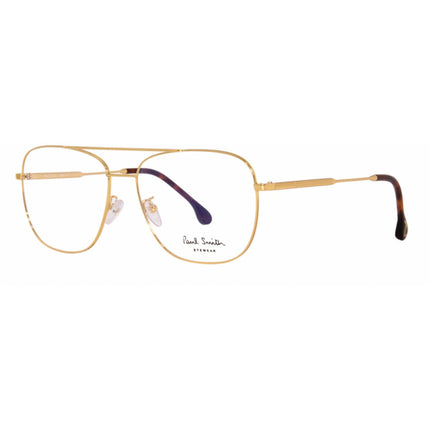 Paul Smith Unisex Eyeglasses - Matt Gold Metal Pilot Frame | PSOP007V2 AVERY V2 004 ,