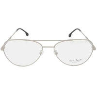 Paul Smith Unisex Eyeglasses - Matt Silver Metal Pilot Frame | PSOP006V2 ANGUS V2 003 ,
