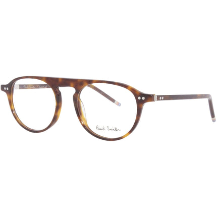 Paul Smith Unisex Eyeglasses - Tortoise Acetate Round Frame | PSOP03150 CHARLES 002 ,