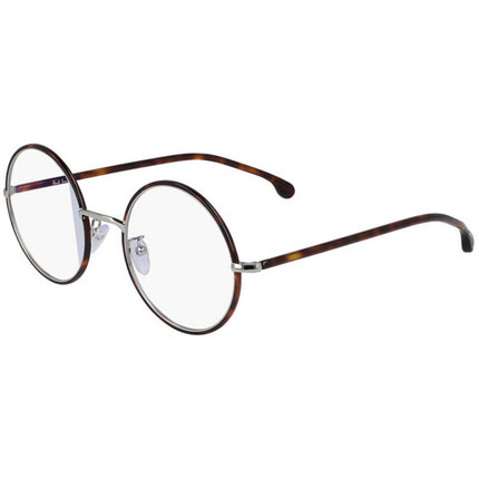 Paul Smith Unisex Eyeglasses - Tortoise/Silver Round Frame | PSOP004V2 ALFORD V2 002 ,