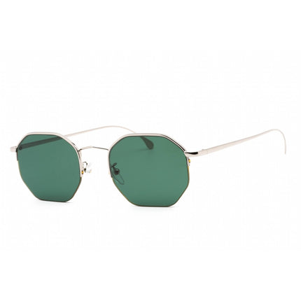 Paul Smith Unisex Sunglasses - Shiny Silver Metal Octagon | PSSN018V1S BROMPTON 001 ,