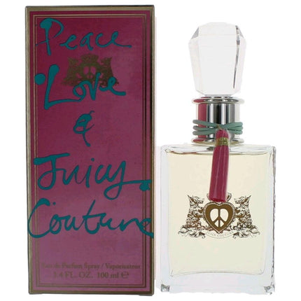 Peace Love & Juicy Couture by Juicy Couture, 3.4 oz Eau De Parfum Spray for Women ,