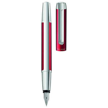 Pelikan Fountain Pen - Pura P40 Bordeaux Aluminum ,