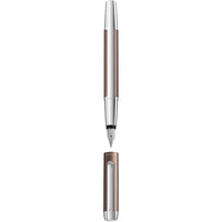 Pelikan Fountain Pen - Pura P40 Mocha and Silver Aluminum Barrel ,