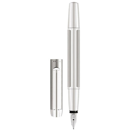 Pelikan Fountain Pen - Pura P40 Silver Aluminum Barrel and Steel Medium Nib | 951970 ,