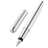 Pelikan Fountain Pen - Pura P40 Silver Aluminum Barrel and Steel Medium Nib | 951970 ,