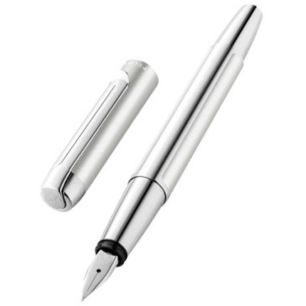 Pelikan Fountain Pen - Pura P40 Silver Aluminum Barrel ,
