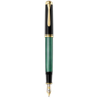Pelikan Fountain Pen - Souveran M400 Black-Green Acetate Barrel ,