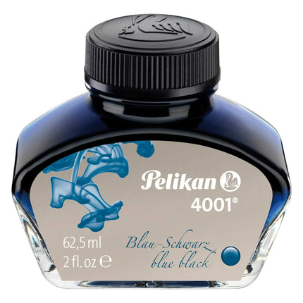 Pelikan Ink Bottle - 4001 for Fountain Pen, 62.5ml, Blue Black | 329151 ,