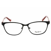 Pepe Jeans Men's Eyeglasses - Black Oval Metal Full-Rim Frame Demo Lens | PJ1255 C1 ,