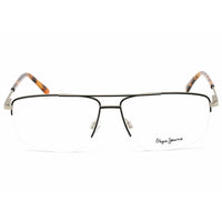 Pepe Jeans Men's Eyeglasses - Black Semi-Rimless Rectangular Metal Frame | PJ1327 C1 ,