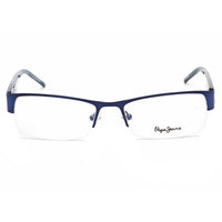 Pepe Jeans Men's Eyeglasses - Blue Rectangular Semi-Rimless Metal Frame | PJ1112 C4 ,