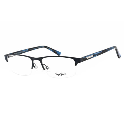 Pepe Jeans Men's Eyeglasses - Blue Rectangular Semi-Rimless Metal Frame | PJ1335 C3 ,