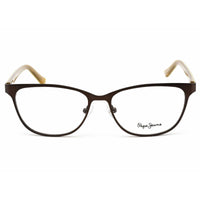 Pepe Jeans Men's Eyeglasses - Brown Metal Full-Rim Frame Demo Lens | PJ1255 C6 ,