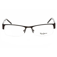 Pepe Jeans Men's Eyeglasses - Brown Rectangular Semi-Rimless Metal Frame | PJ1112 C5 ,