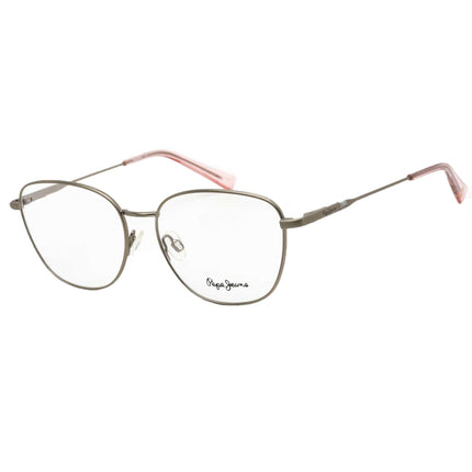 Pepe Jeans Men's Eyeglasses - Champagne Rectangular Full-Rim Metal Frame | PJ1358 C1 ,