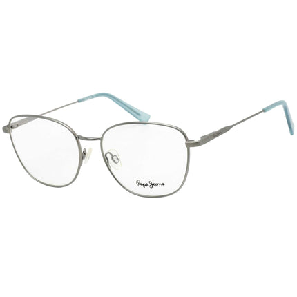 Pepe Jeans Men's Eyeglasses - Chrome Rectangular Full-Rim Metal Frame | PJ1358 C2 ,