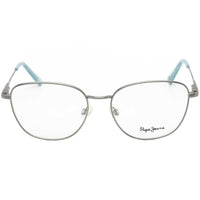 Pepe Jeans Men's Eyeglasses - Chrome Rectangular Full-Rim Metal Frame | PJ1358 C2 ,