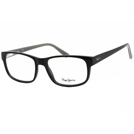 Pepe Jeans Unisex Eyeglasses - Black Rectangular Plastic Frame | PJ3436 C1 ,