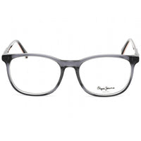 Pepe Jeans Unisex Eyeglasses - Clear Demo Lens Grey Square Plastic Frame | PJ4048 C3 ,