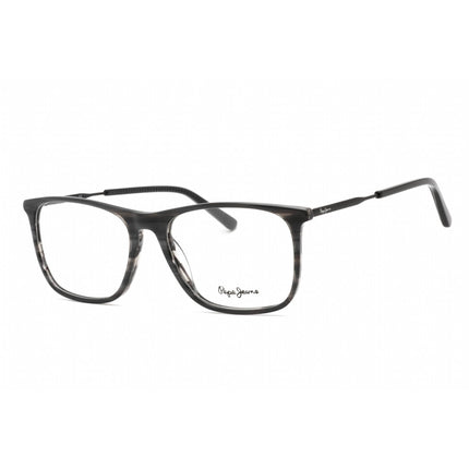 Pepe Jeans Unisex Eyeglasses - Full Rim Grey Horn Plastic Rectangular | PJ3463 C1 ,
