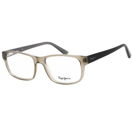 Pepe Jeans Unisex Eyeglasses - Grey Rectangular Frame Clear Demo Lens | PJ3436 C3 ,