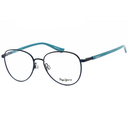Pepe Jeans Women's Eyeglasses - Blue Oval Metal Full-Rim Frame Clear Lens | PJ1297 C2 ,