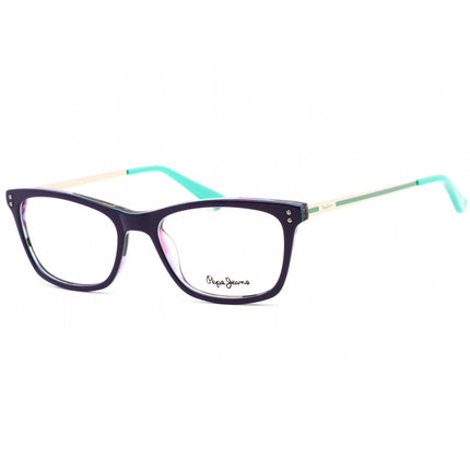 Pepe Jeans Women's Eyeglasses - Clear Demo Lens Purple Rectangular Frame | PJ3407 C3 ,