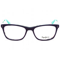 Pepe Jeans Women's Eyeglasses - Clear Demo Lens Purple Rectangular Frame | PJ3407 C3 ,