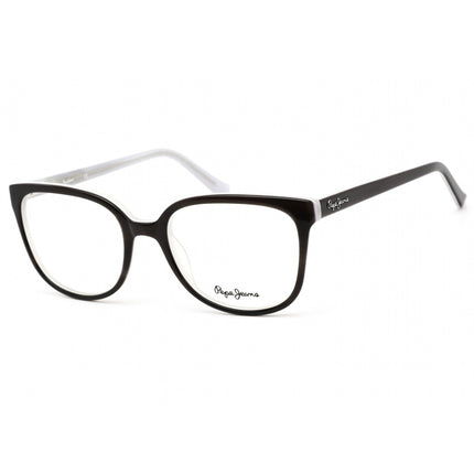 Pepe Jeans Women's Eyeglasses - Clear Lens Black Square Plastic Frame | PJ3277 C1 ,