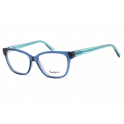 Pepe Jeans Women's Eyeglasses - Clear Lens Blue Plastic Rectangular Frame | PJ3424 C5 ,