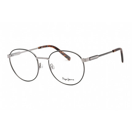Pepe Jeans Women's Eyeglasses - Full Rim Grey Black Metal Oval Frame | PJ1396 C2 ,