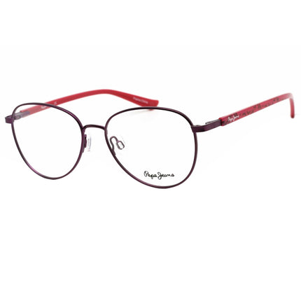 Pepe Jeans Women's Eyeglasses - Purple Oval Metal Full-Rim Frame | PJ1297 C1 ,